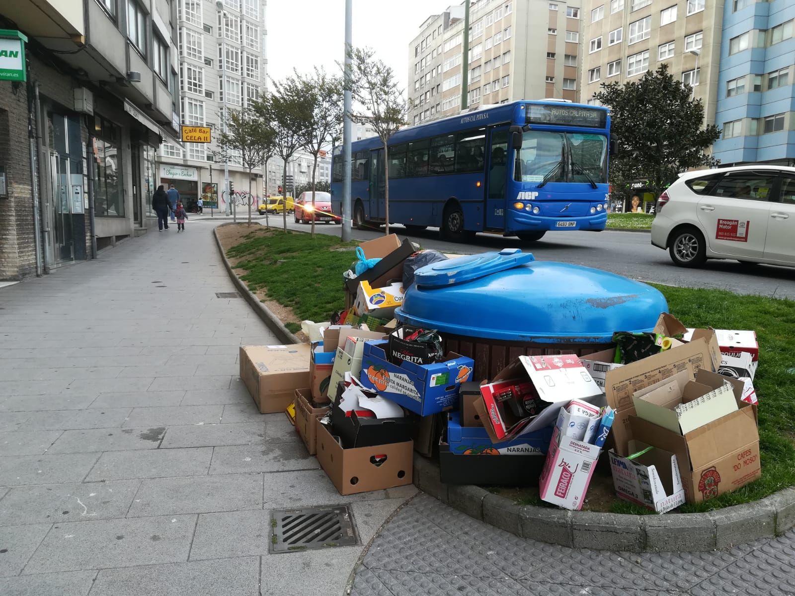 Cuarto día de la basura sin recoger
