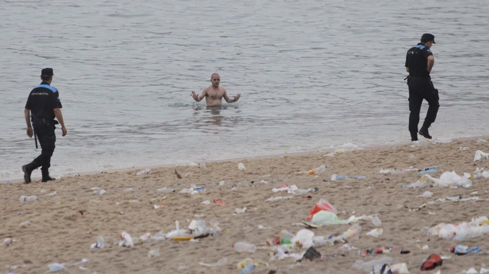Hubo quien se atrevió a bañarse