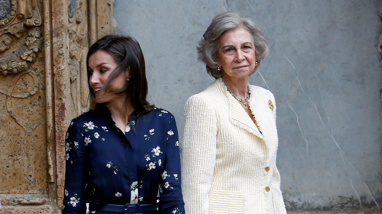 Para la misa de Palma, Letizia eligió un vestido de Massimo Dutti