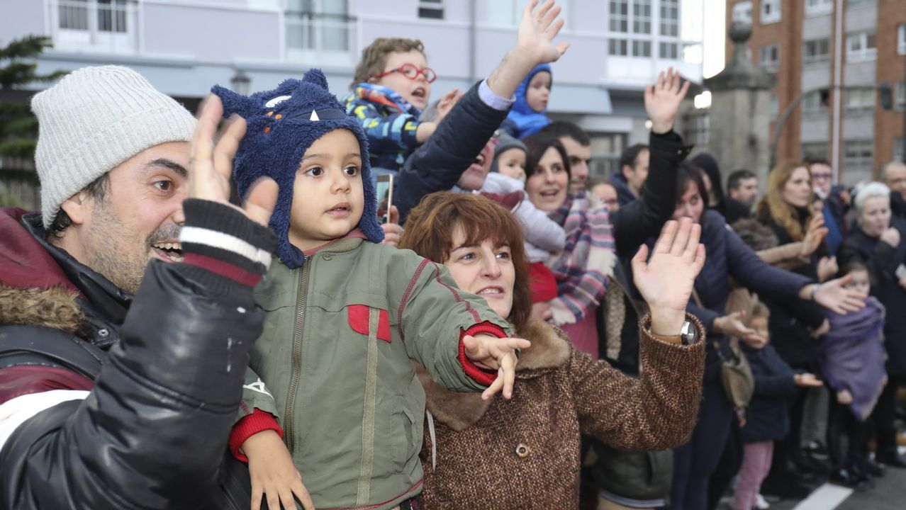 Sus Majestades de Oriente, a su paso por la capital gallega
