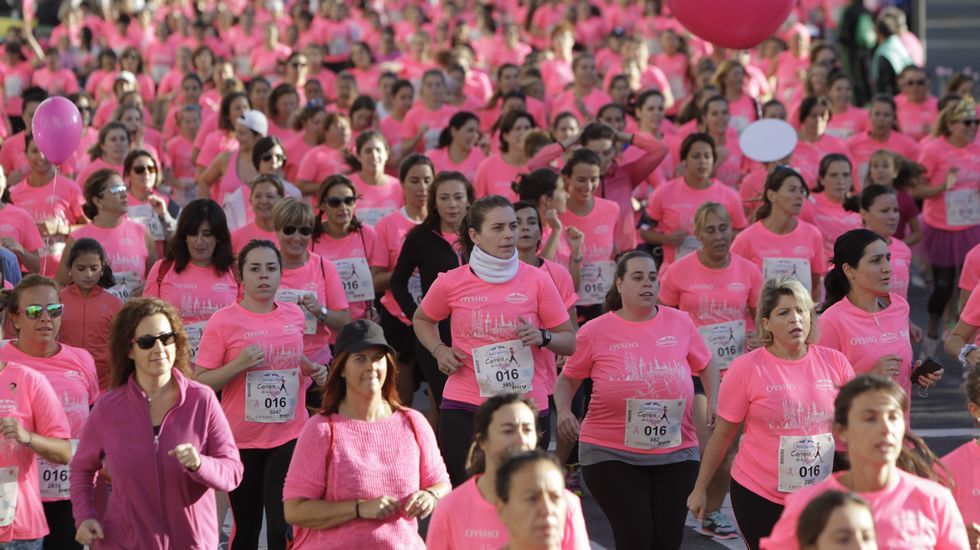 La boxeadora Marta Brañas, participante en la carrera de la mujer