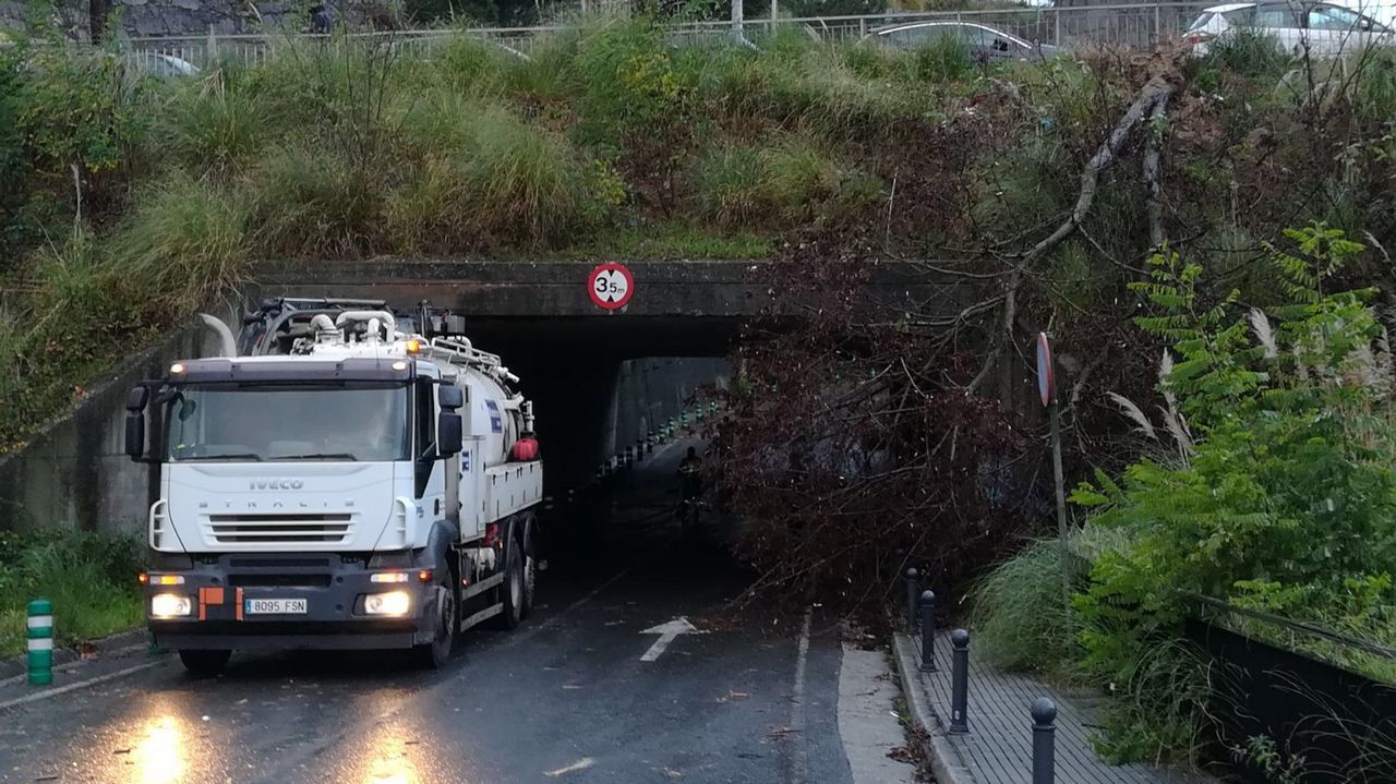 .Efectos del temporal en la comarca coruñesa