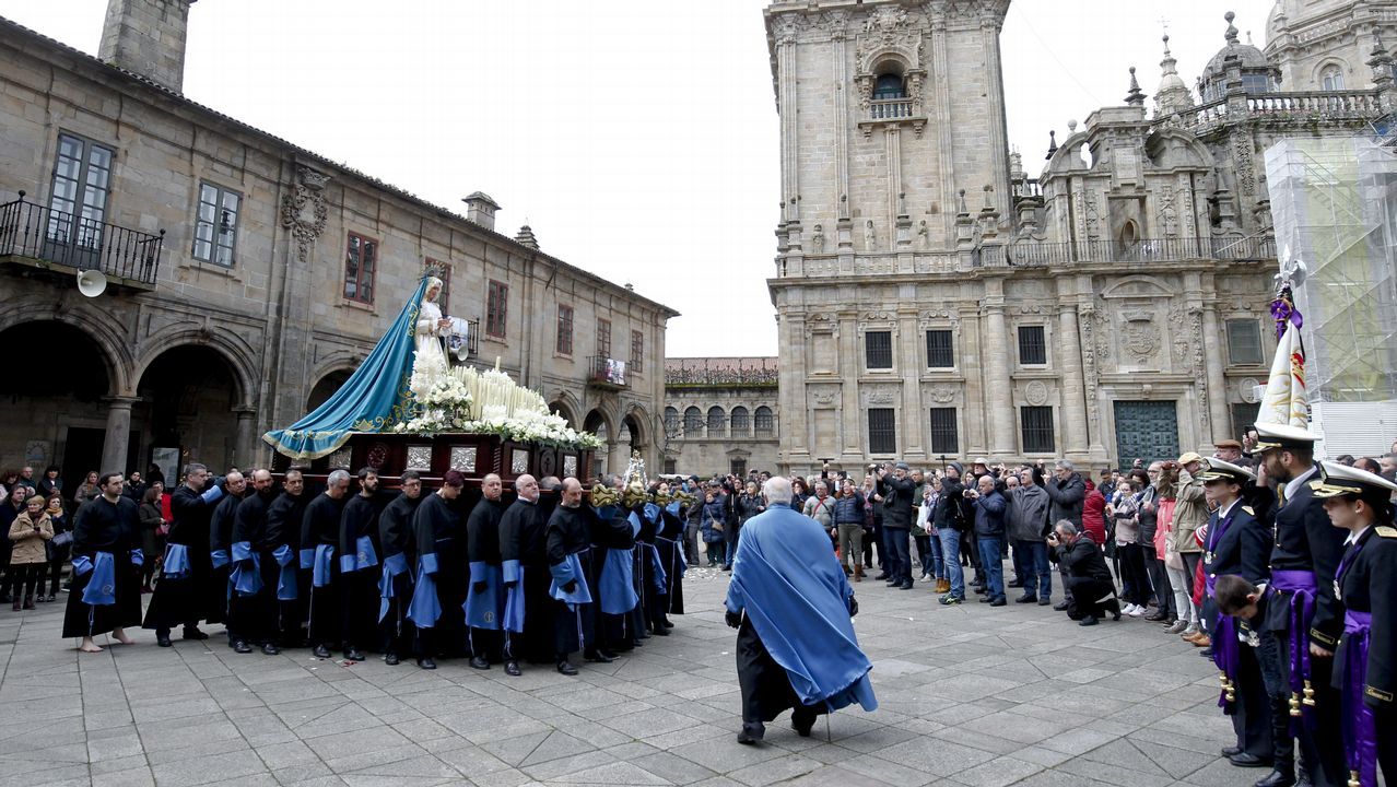 Procesión del Santo Encuentro en Santiago
