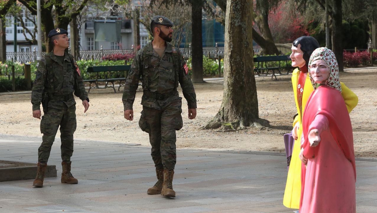 La Brilat vigila los principales puntos de la capital gallega