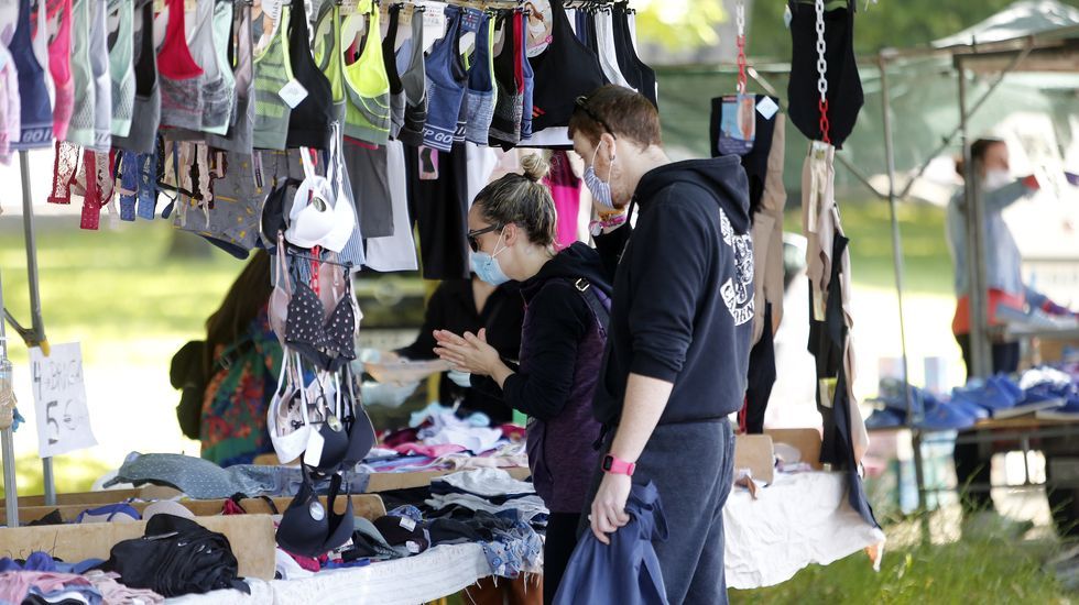 Regresa la feria de los sabados a Pontevedra con nuevas medidas anticontagio