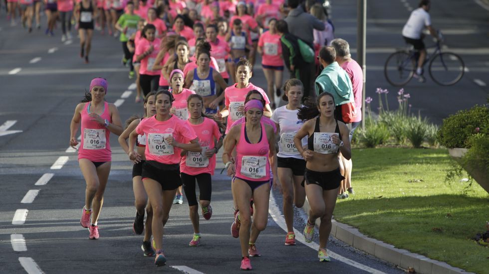 La boxeadora Marta Brañas, participante en la carrera de la mujer