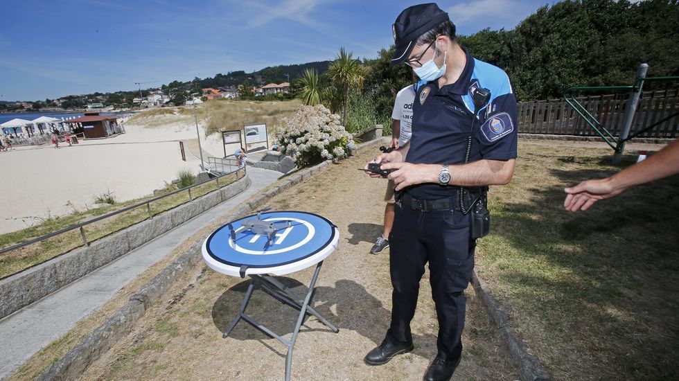Los drones patrullan Sanxenxo