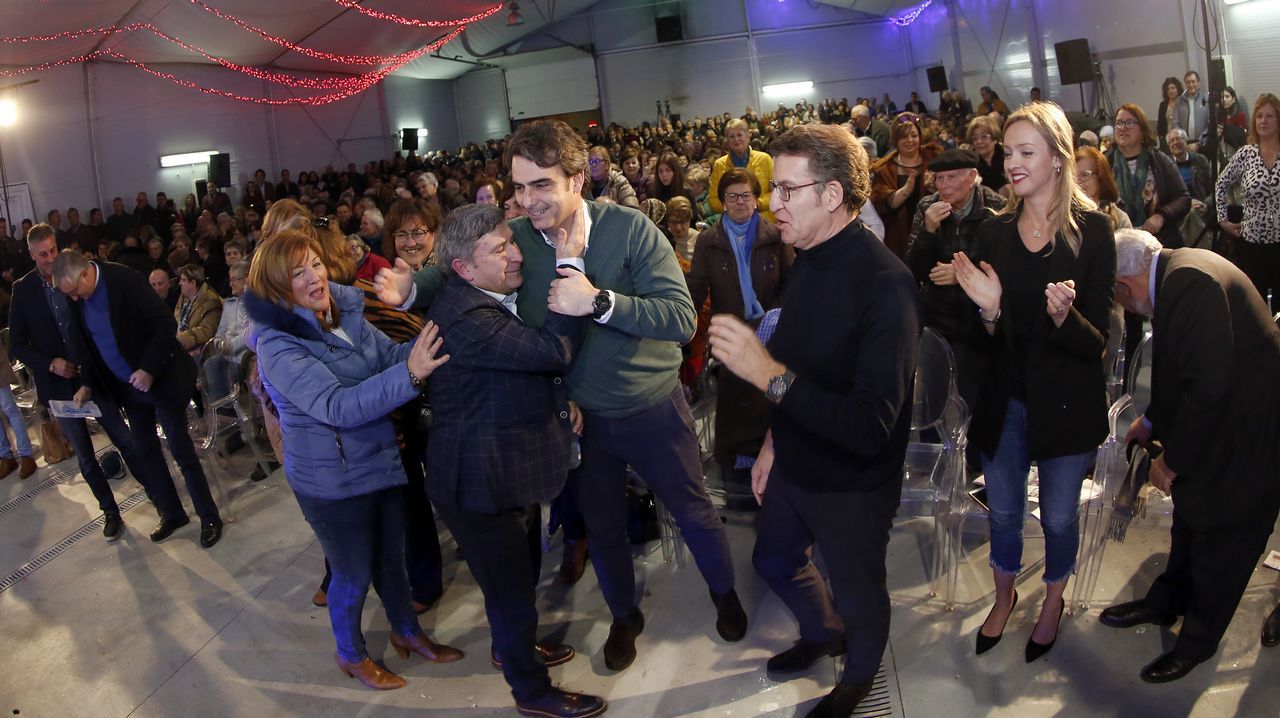 MITIN PP ALBERTO NUÑEZ FEIJOO EN POBRA Y RIBEIRA