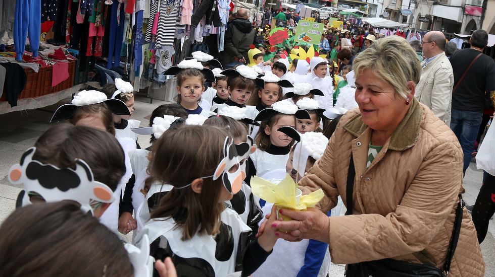 Proyecto Voz Natura del Colegio Jaime Balmes celebrando el día da terra