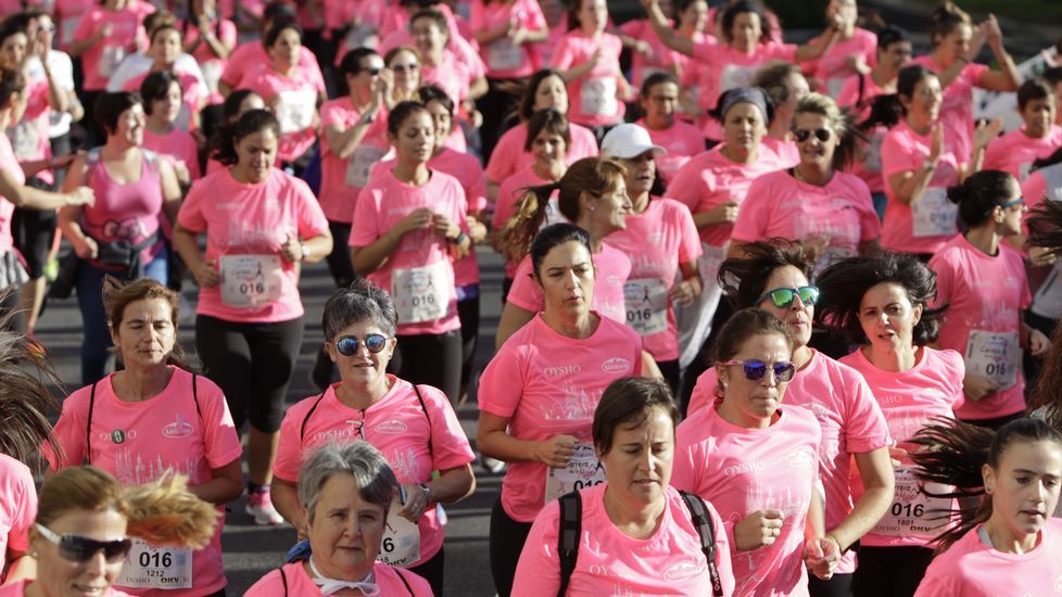 La boxeadora Marta Brañas, participante en la carrera de la mujer
