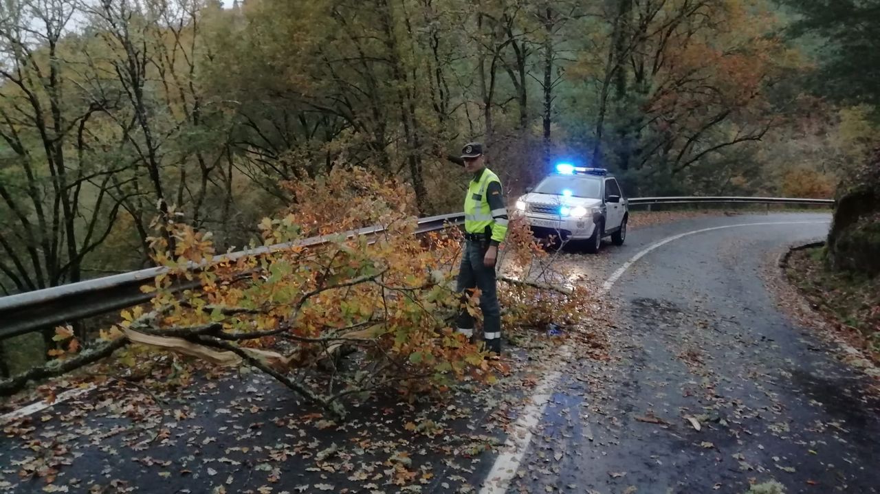 ASÍ HA CASTIGADO EL TEMPORAL A OURENSE.Carreteras afectadas por el temporal en Ourense