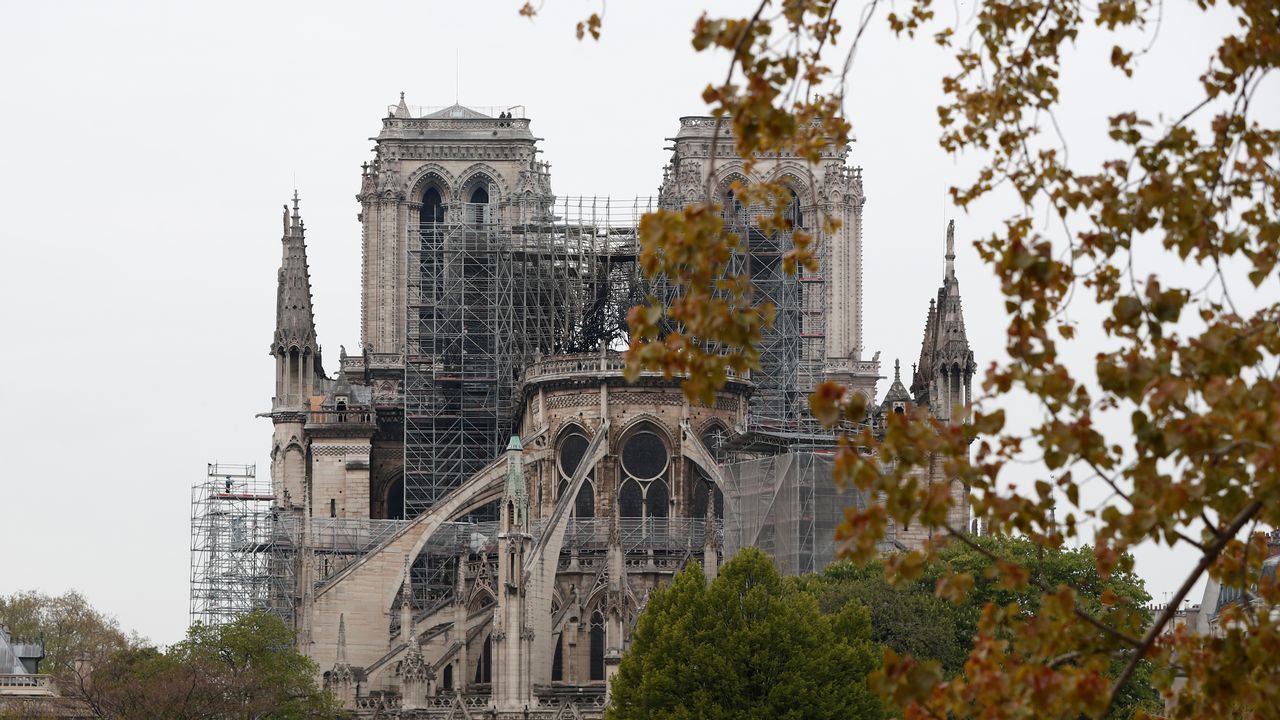 La Catedral de Notre Dame, esta mañana