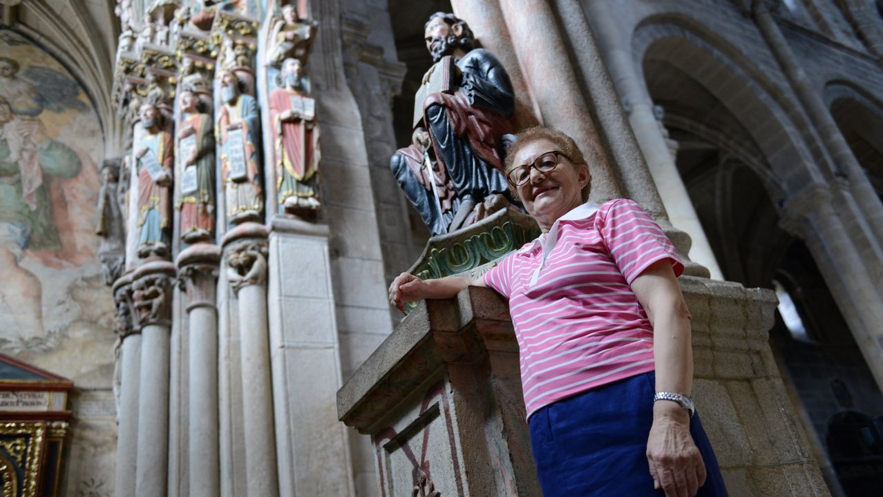 Ángela Fernandez. profesora de Franciscanas que se jubiló este año