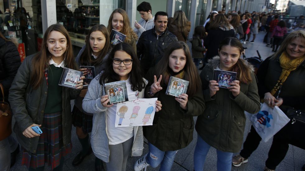 Firma de discos de Sweet California en la Fnac