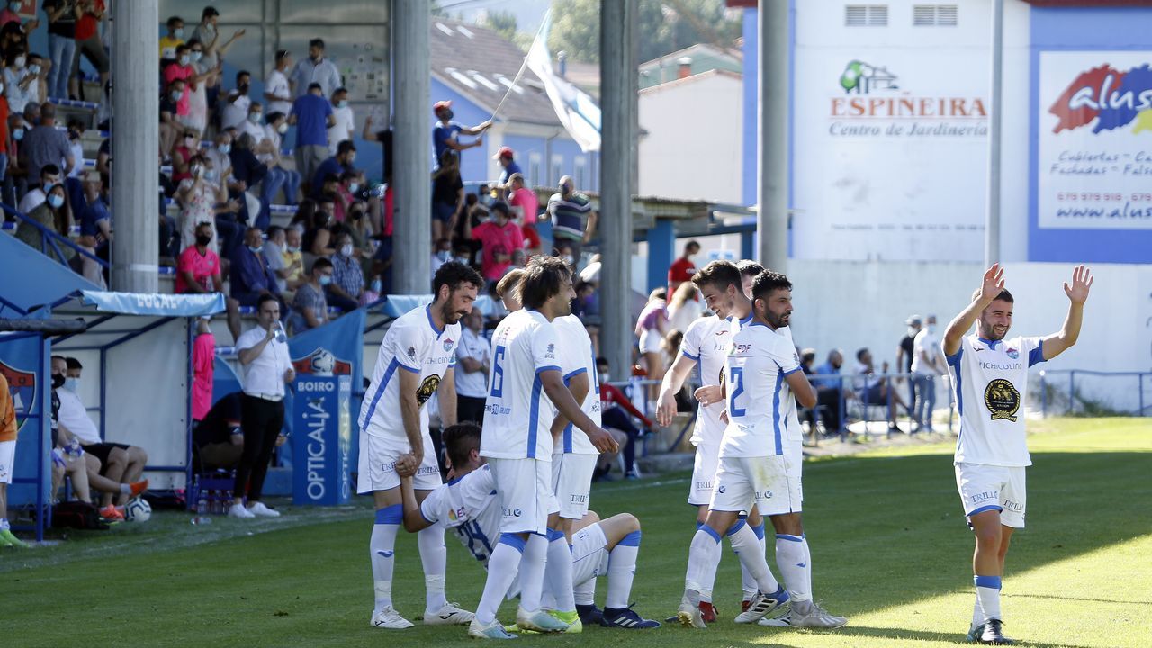Partido entre el Boiro y el Lemos, de la fase de ascenso a Tercera