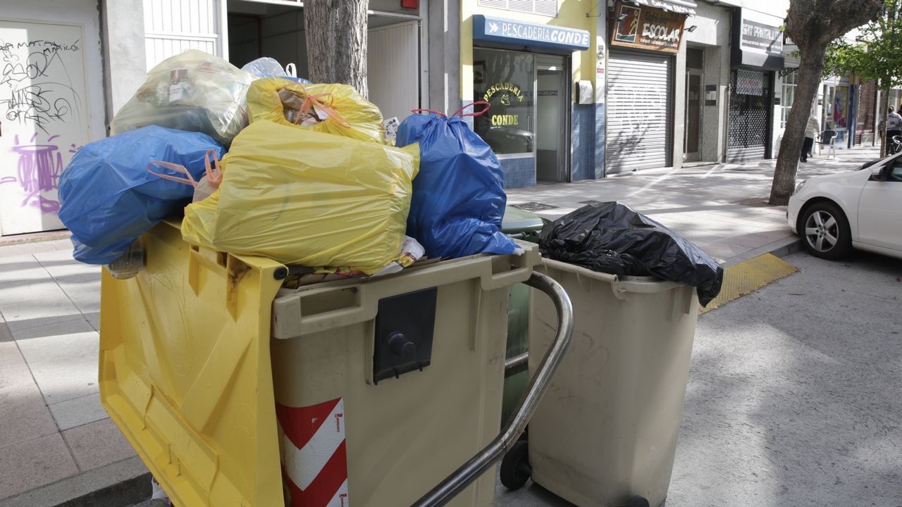 Cuarto día de la basura sin recoger