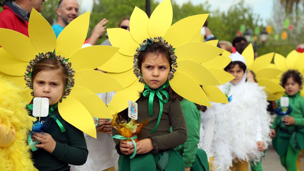 Proyecto Voz Natura del Colegio Jaime Balmes celebrando el día da terra