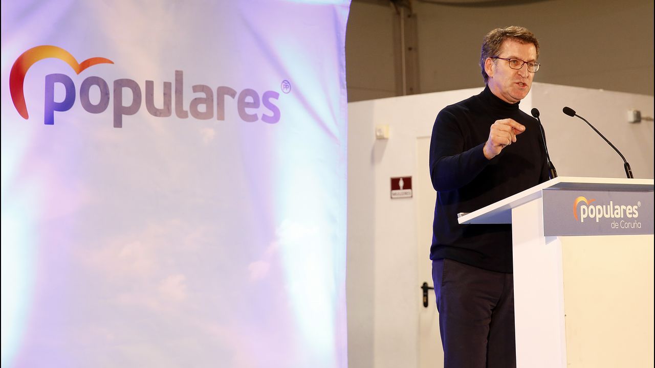 MITIN PP ALBERTO NUÑEZ FEIJOO EN POBRA Y RIBEIRA