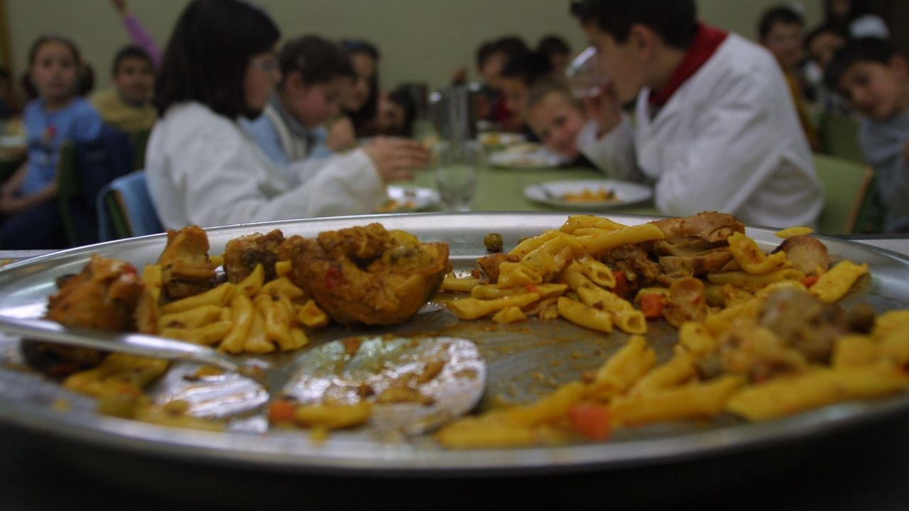 Imagen de archivo de un comedor escolar