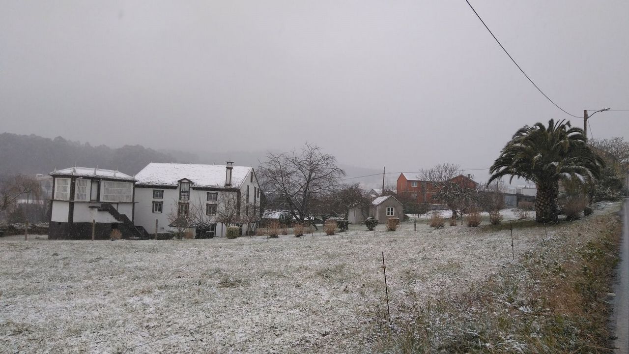 Nieve en Vilaronte, en Foz