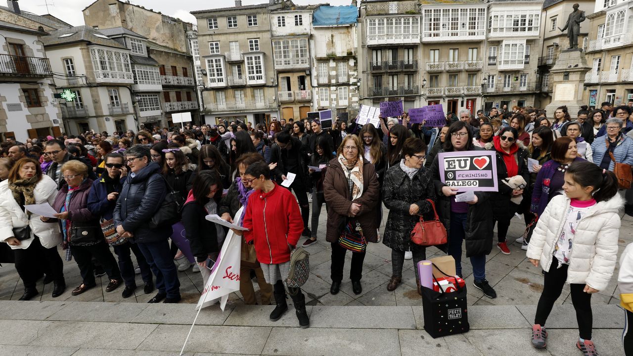 Manifestación por el 8M en Viveiro