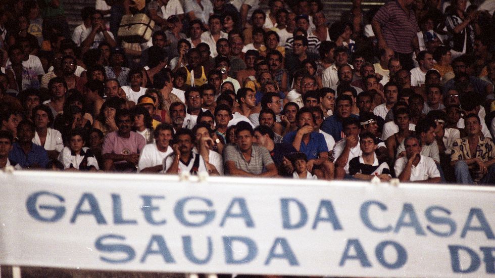 Aficionados del Dépor en Maracaná.