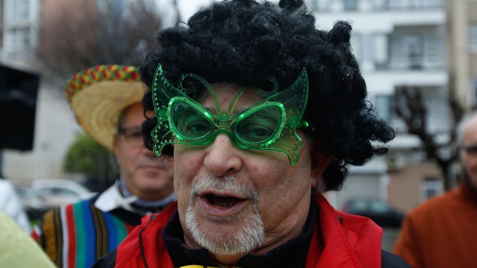 .Carnaval 2017. Entroido. Fiesta choqueira en calle de A Torre