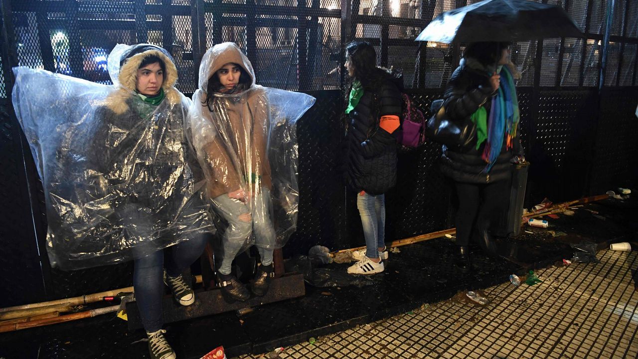 .Activistas a favor de la legalización del aborto