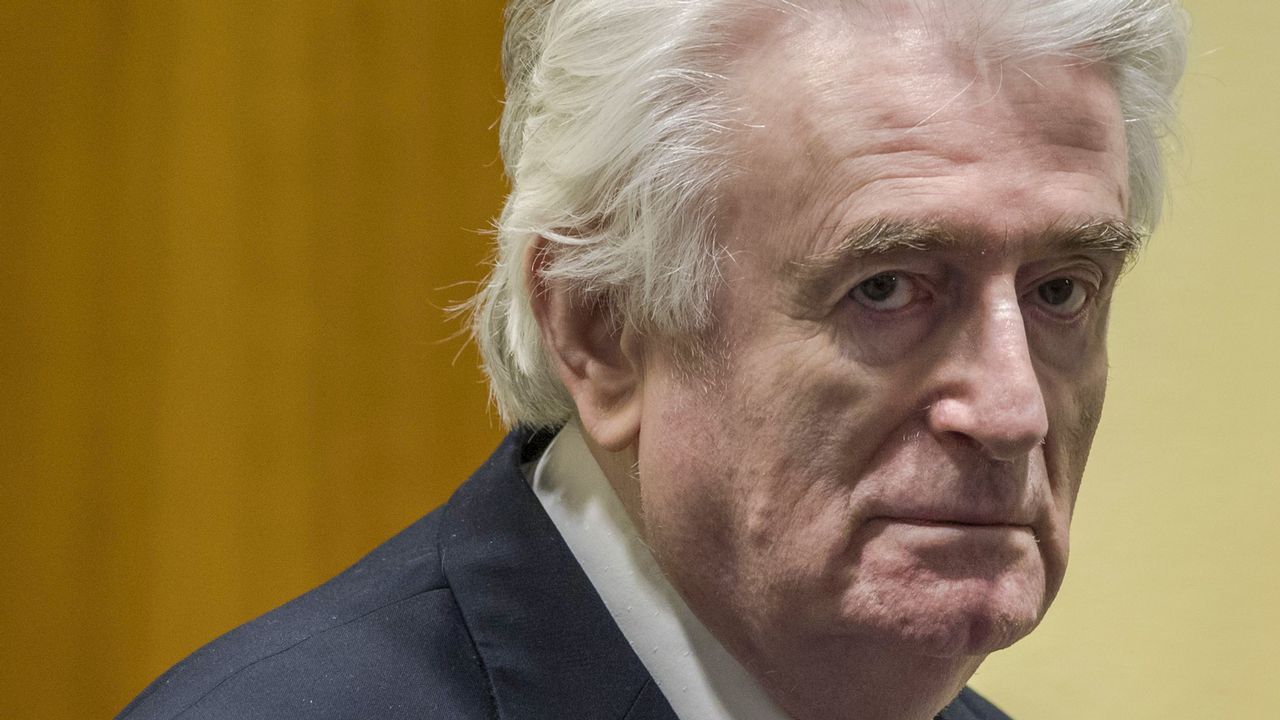 seijas.Radovan Karadzic, durante la lectura de la sentencia que lo condena a cadena perpetua