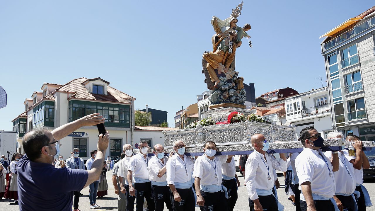 Procesión del Carmen en Lampón 2020
