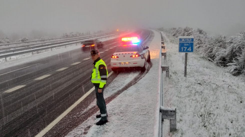 Hay nivel verde de circulación en la A-52 a su paso por A Mezquita, A Gudiña, Riós y Vilardevós