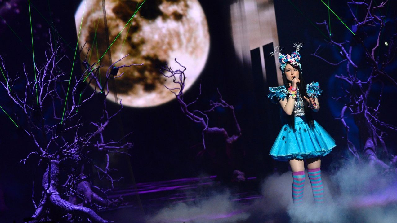 De esta guisa salió al escenario Jamie-Lee, la representante alemana que acudió a Eurovisión en el 2016.