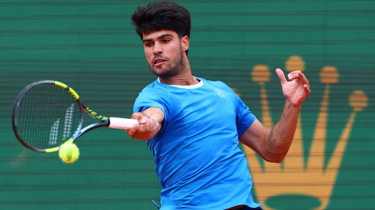 Carlos Alcaraz, en el torneo de Montecarlo