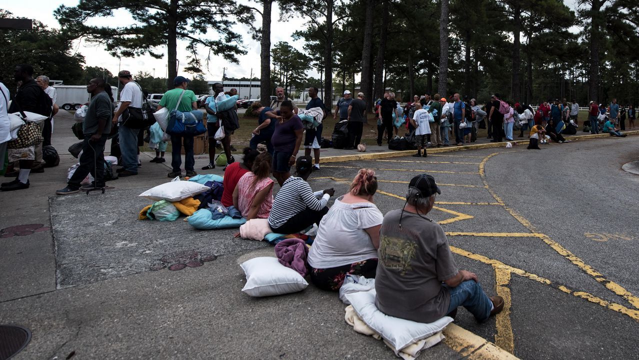 Una casa vacía después de que la familia fuera evacuada