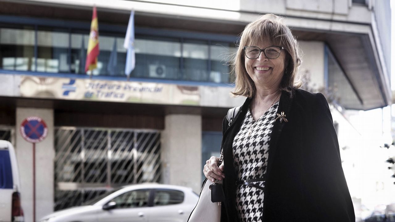 Maribel González, jubilada, primera examinadora mujer de carné de conducir y subjefa de la DGT