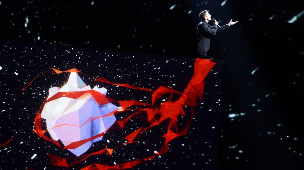 Actuación de Sergey Lazarev, de Rusia.