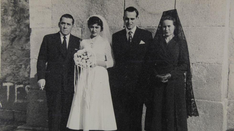 Equipo de fútbol de Santa Lucía.Fiestas de la Gaiteira (agosto de 1954)