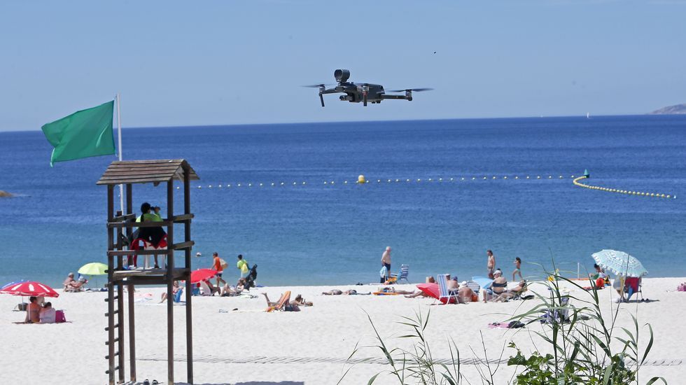 Los drones patrullan Sanxenxo