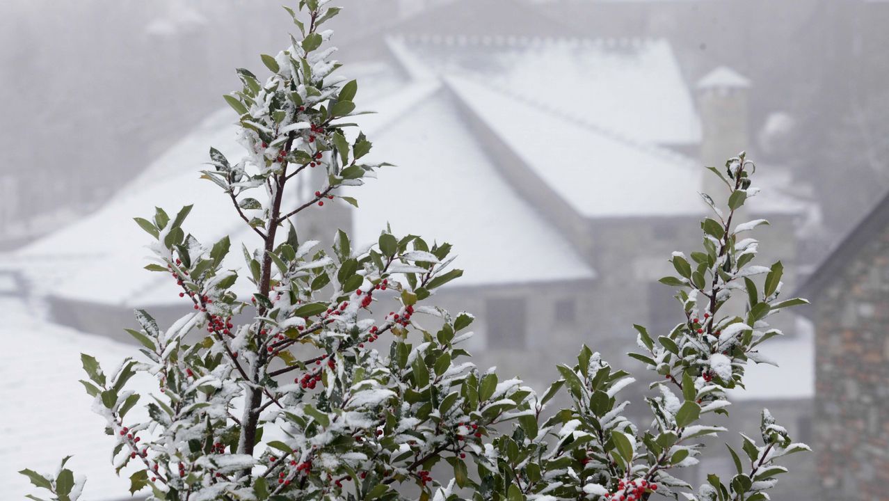 Nieve en O Cebreiro