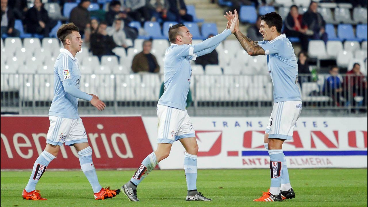 Almería-Celta (1-3) en Copa el 2 de diciembre del 2015