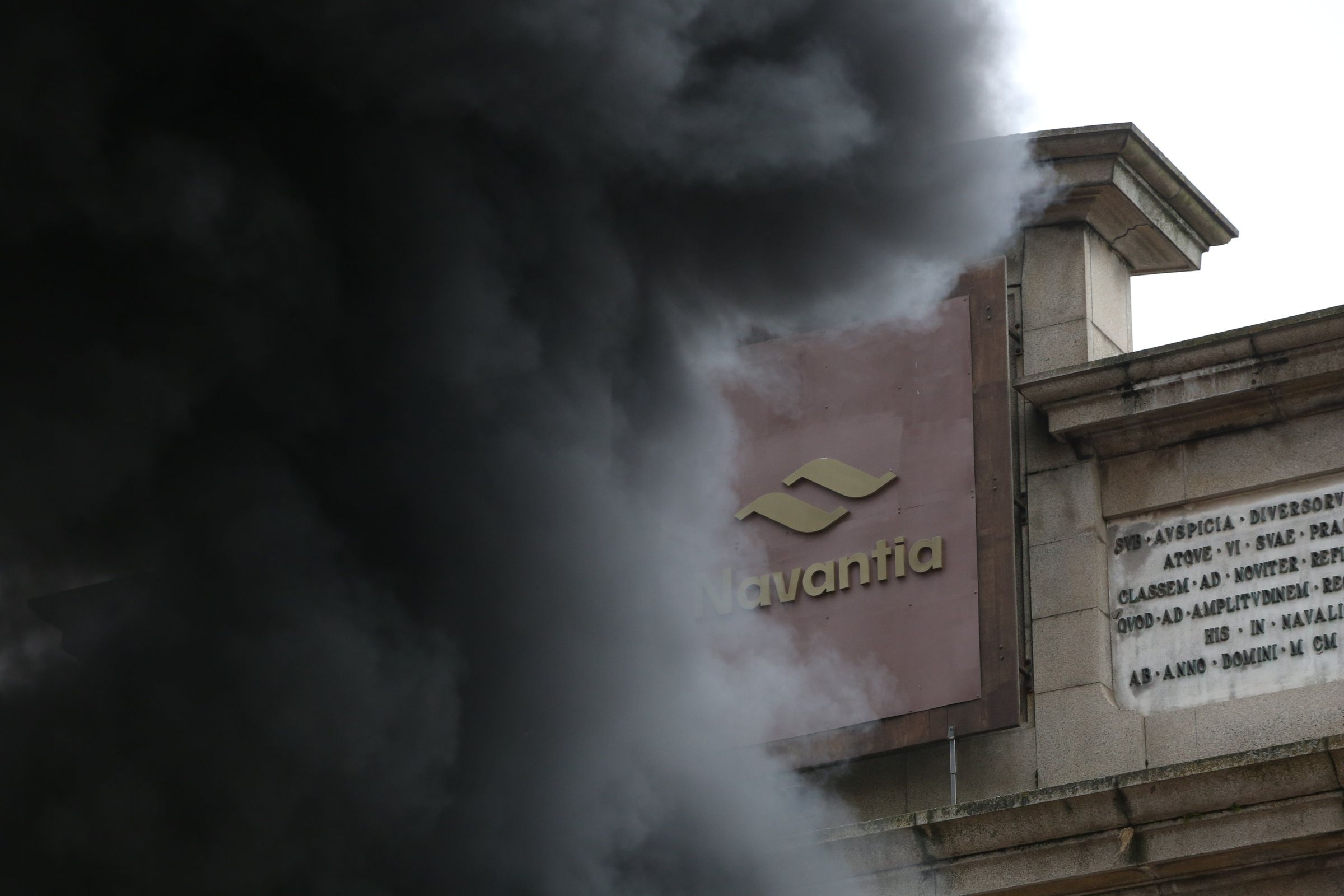  Protestas dos traballadores de Navantia por falta de traballo. 16/06/2021