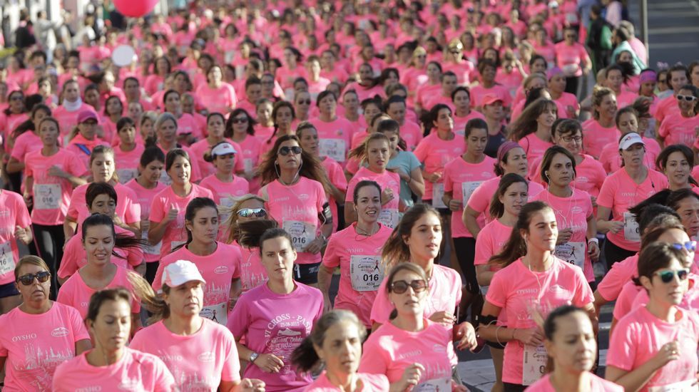 La boxeadora Marta Brañas, participante en la carrera de la mujer