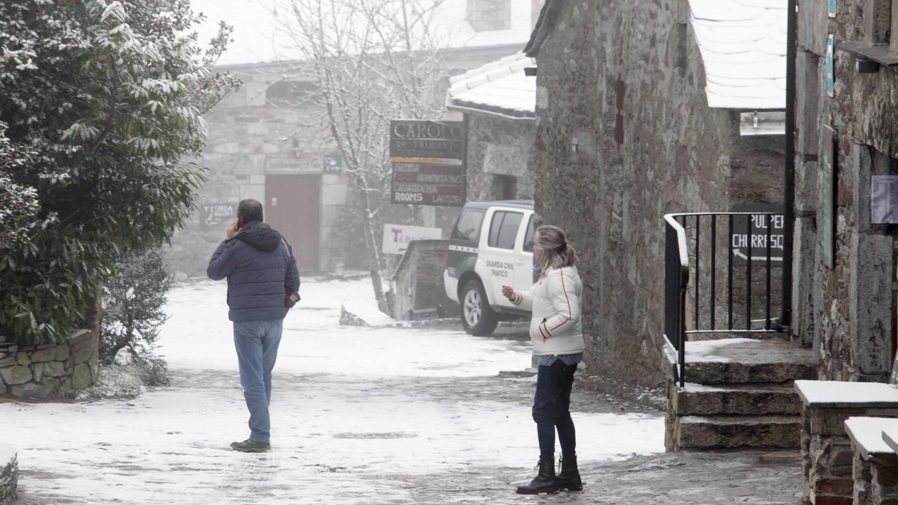 Nieve en O Cebreiro