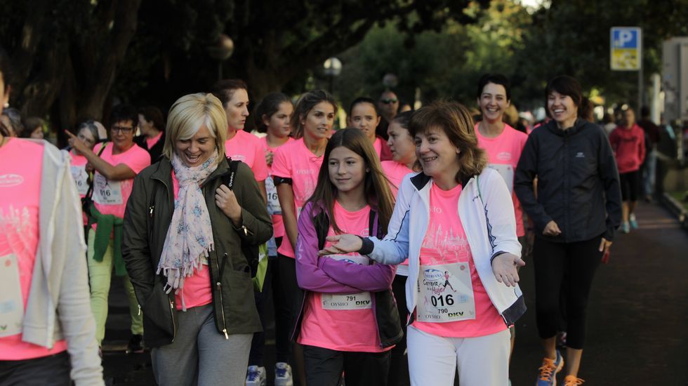 La boxeadora Marta Brañas, participante en la carrera de la mujer