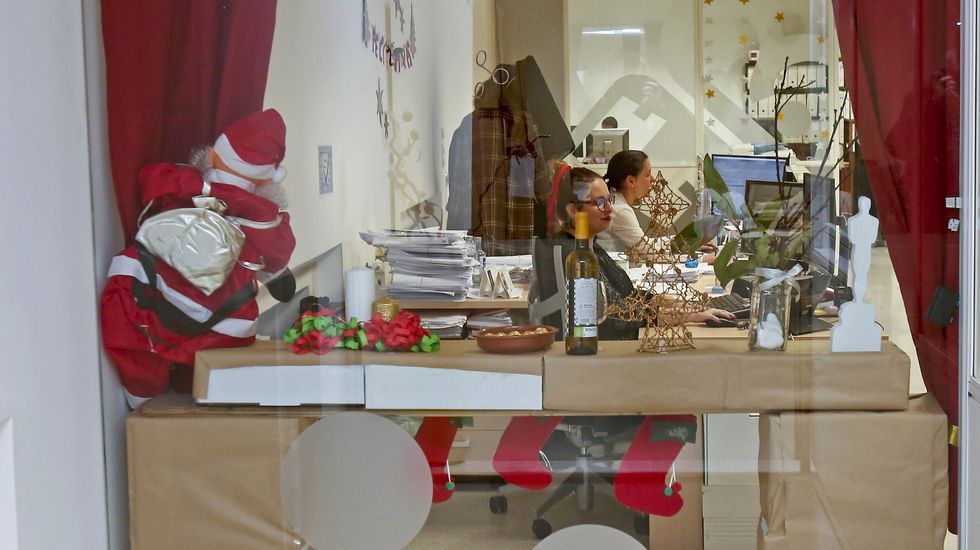 Decoración navideña en la Diputación de Pontevedra