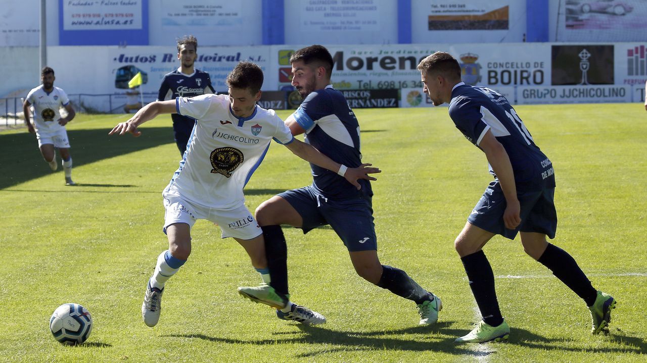 Partido entre el Boiro y el Lemos, de la fase de ascenso a Tercera