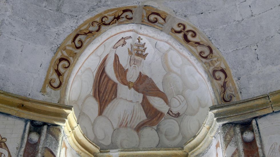 Otro detalle de los murales de Pesqueiras, en Chantada