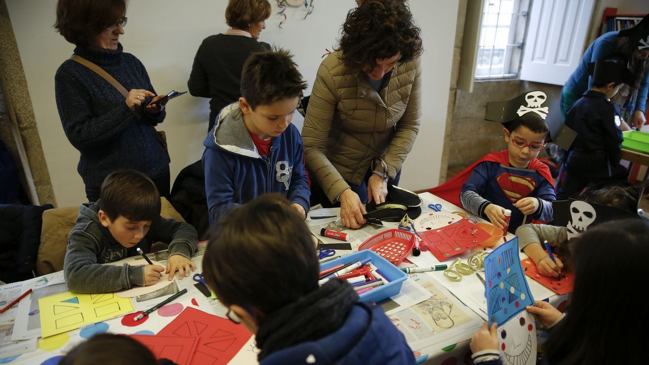 Taller de entroido en el pazo de Bendaña