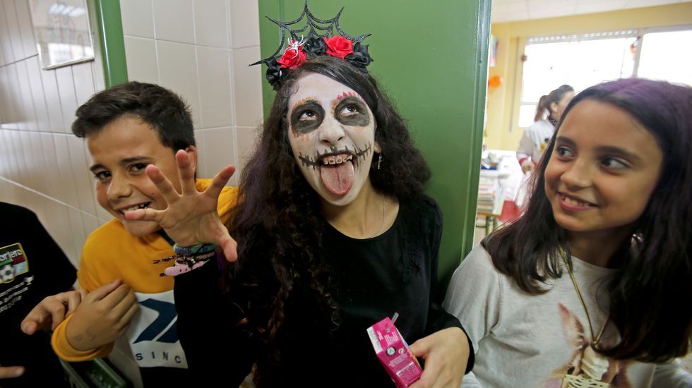Celebración del Samaín en el CEIP Praza de Barcelos. Halloween