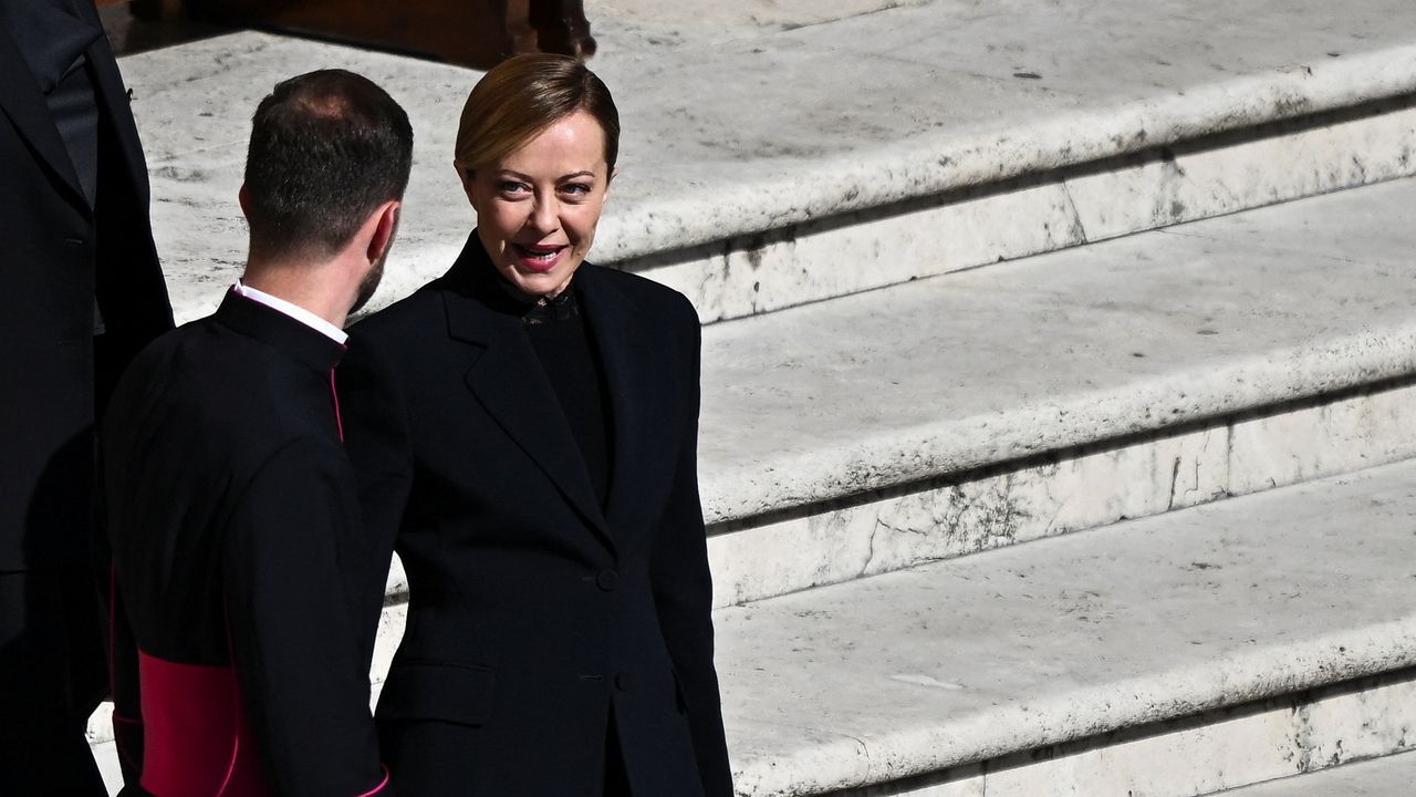 La primera ministra italiana, Giorgia Meloni. 